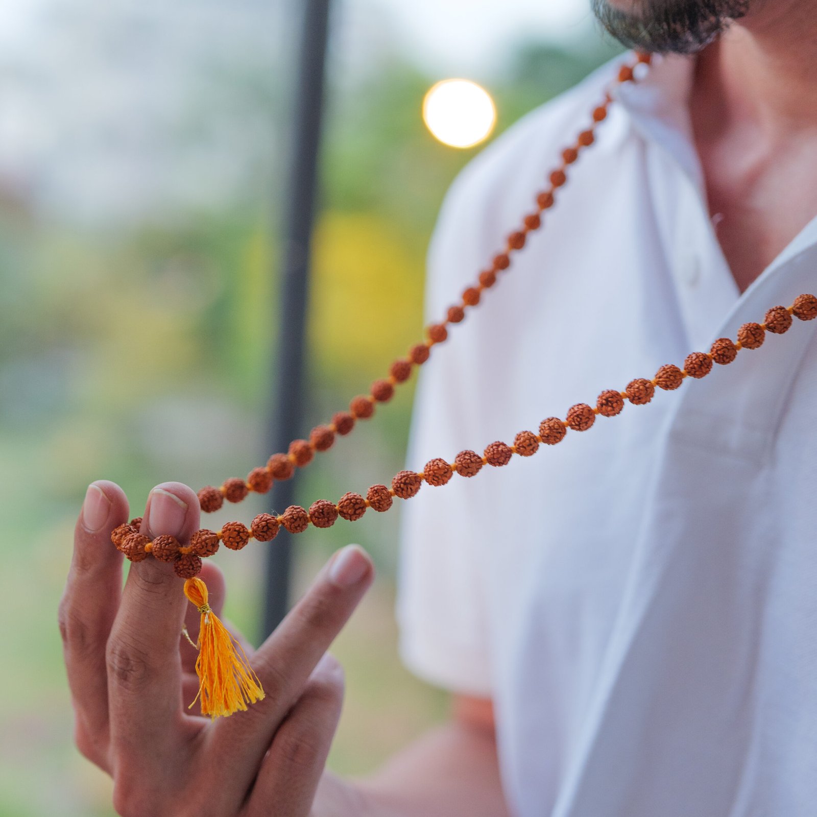 Brown Rudraksha Jap Mala - 108+1 Beads